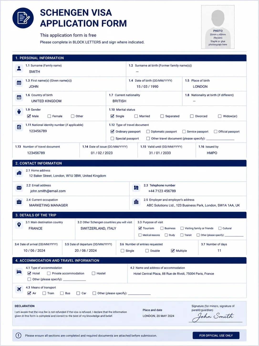 Application Form